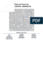 Sopa de Letras Contestada