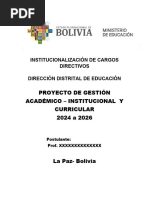 Proyecto para Director Distrital