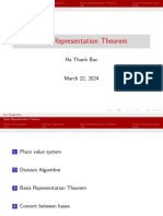 Basis Representation Theorem