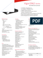 Draytek Vigor 2962 Datasheet