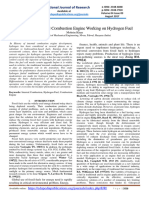 Analysis of Internal Combustion Engine Working On Hydrogen Fuel