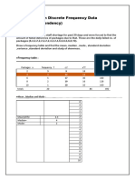 Problem On Discrete Frequency Data (Central Tendency)