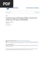 Cartesian Logic and Frontier Politics - French and American Concep