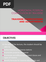 Horizontal Position Computation by Traverse