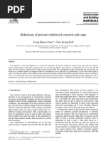 Behaviour of Precast Reinforced Concrete Pile Caps