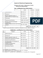 B Tech (EE) Course Effective From AY 2022-2023