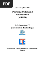 Operating System and Virtualization (3141601) : B.E. Semester-IV (Information Technology)