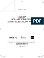 Historia de La Vulnerabilidad en Venezuela (Siglos XVI - XIX) - Rogelio Altez