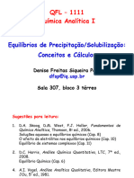 Equilibrio de Precipitação-Slides de 22-05-2019