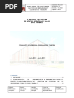 PLN-01 Plan Anual de Trabajo Del Sistema de Gestion de Seguridad y Salud en El Trabajo.