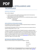 Artificial Intelligence and Technology - Docx1