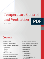 Temperature Control and Ventilation