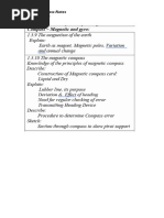 Magnetic Compas Notes