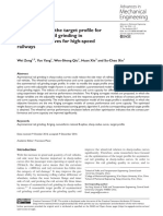 Zeng Et Al 2017 Optimization of The Target Profile For Asymmetrical Rail Grinding in Sharp Radius Curves For High Speed