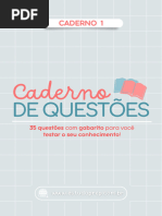 1° Caderno de Questões - @estudoprep