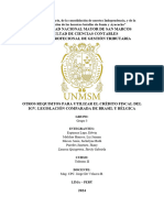 Otros Requisitos para Utilizar El Crédito Fiscal Del IGV. Legislación Comparada