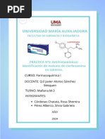 Antihistamínicos: Identificación de Maleato de Clorfenamina (Tabletas)