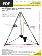 Tec e Tripode de Rescate para Espacios Confinados Con Winche Electrico