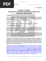 PREV-11-53 Decreto #538-75 Docentes de Escuelas en Áreas de Frontera y de Educación Diferenciada