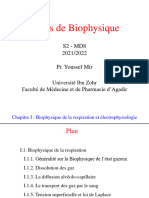 Chapitre I.1 Biophysique de La Respiration 2022