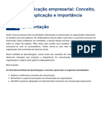 Aula 01 - Comunicação Empresarial. Conceito, Aplicação e Importância