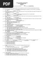 Reading and Writing Skills PRETEST