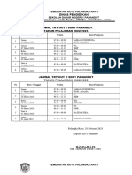 Jadwal Ujian Praktek SDN-1 Pahandut