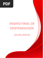 Ensayo Final de Epistemología Delincuencia