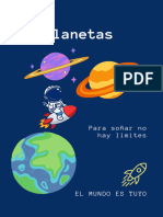 A4 Portada Planetas Infantil Azul