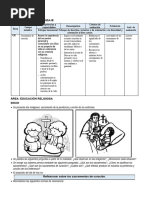 4° Grado - Educacion Religiosa - Dia 16 de Abril