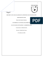 Resumen Guía para Elaborar Una Propuesta de Investigación