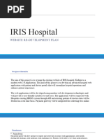 IRIS Hospital Webportal Developmentplan