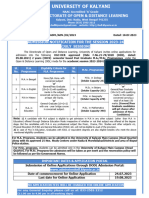 21admission Notice 2023-24 - July Session Under DODL, University of Kalyani