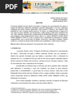 Impacto Da Educação Ambiental Na Conscientização Dos Alunos Com