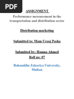 Performance Measurement of Sustainable Freight