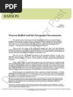 Case 5 - Buffet Investment in Newspaper