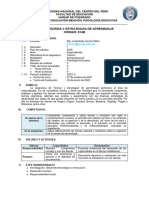 Silabo Teorías y Estrategias de Aprendizaje