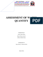 Assessment of Water Quantity