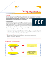 Tesis y Argumentos