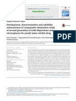 Development, Characterization and Solubility