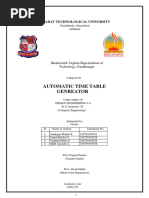 Time Table Report