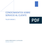 Actividad 1-U1 Taller de Conocimientos de Servicio Al Cliente - SUSANA CORREA 1037636286