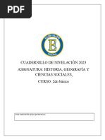 Cuaderno de Hisstoria 2do