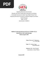 Medidas de Bioseguridad para Prevenir La COVID-19 en La Urbanización José Tadeo Monagas, Febrero-Agosto 2021