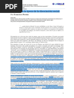 El Grupo en La Época de La Disociación Social.: Por Francisco Pereña