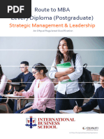 Level 7 Diploma in Strategic Management and Leadership Brochure