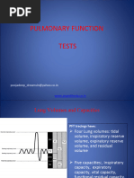 Pulmonary Function Tests: Poojadeep - Dreamsin@yahoo - Co.in