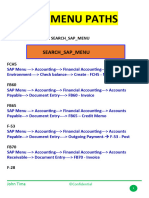 Sap Menu Paths Search - Sap - Menu