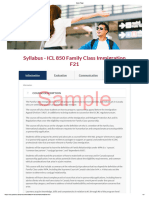 Sample - Syllabus - ICL 850 Family Class Immigration F21