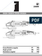 Pulidura Angular Cat Dx351u 9 Ficha Tecnica